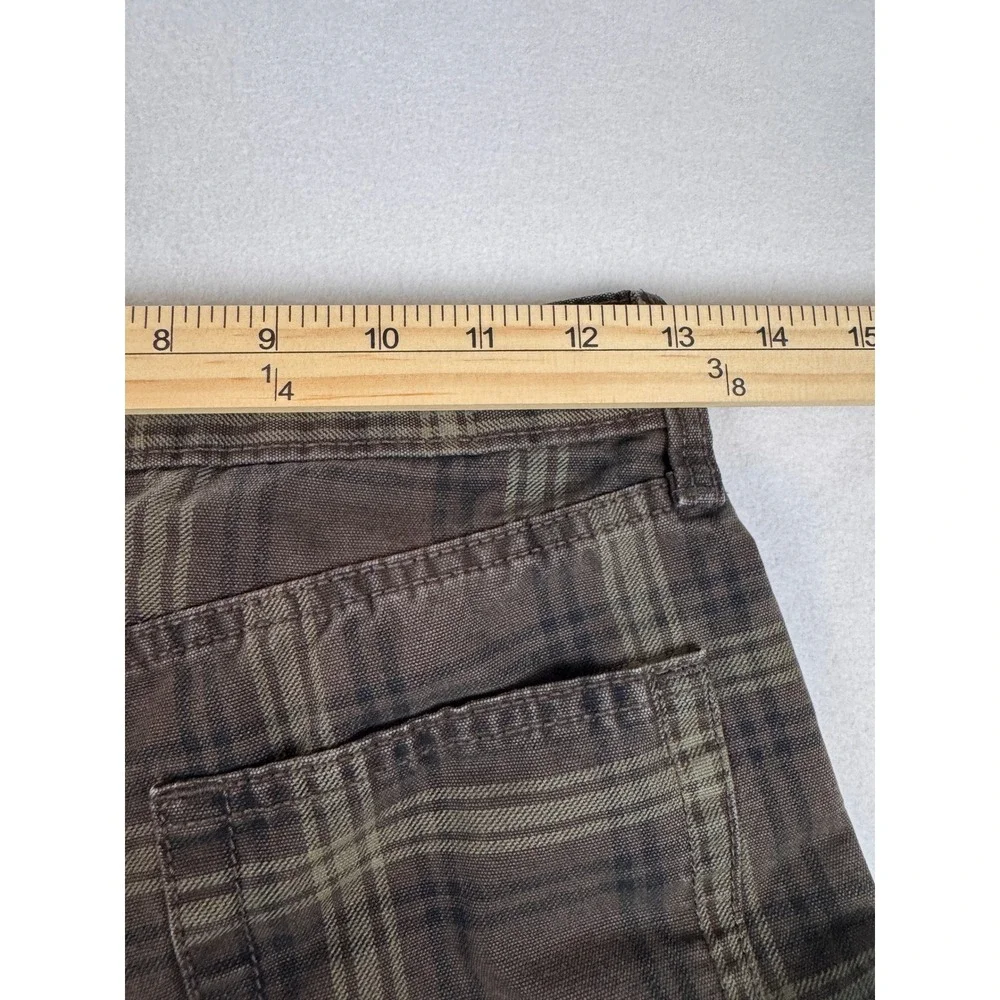 Old Navy Super Baggy Plaid Shorts Boys Size 12 Brown Cotton Casual